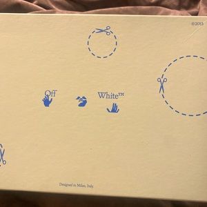 Off white SUED WHITE PINK SHOES